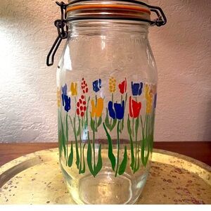 **vintage** france r carman storage jar